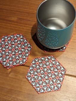 Mouse Ears Lattic Coasters 3d model