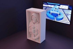 Aparador livros medieval Cavaleiro Sombrio.stl 3d model