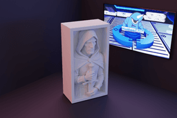 Aparador livros medieval Cavaleiro Sombrio.stl 3d model
