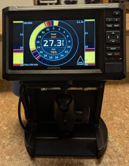 Fish Finder Shuttle (DeWalt 20V or Milwaukee) — Portable RAM Ball Mount Base 3d model