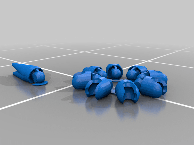 Articulated Opabinia 3d model
