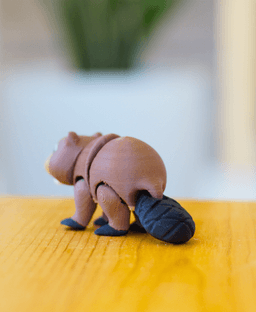 Buck-Tooth Beaver - Articulated fidget beaver 3d model