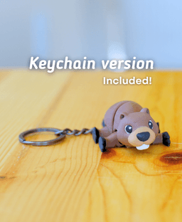 Buck-Tooth Beaver - Articulated fidget beaver 3d model