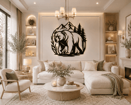 Bear Mountain Wilderness 2D Wall Art.stl 3d model