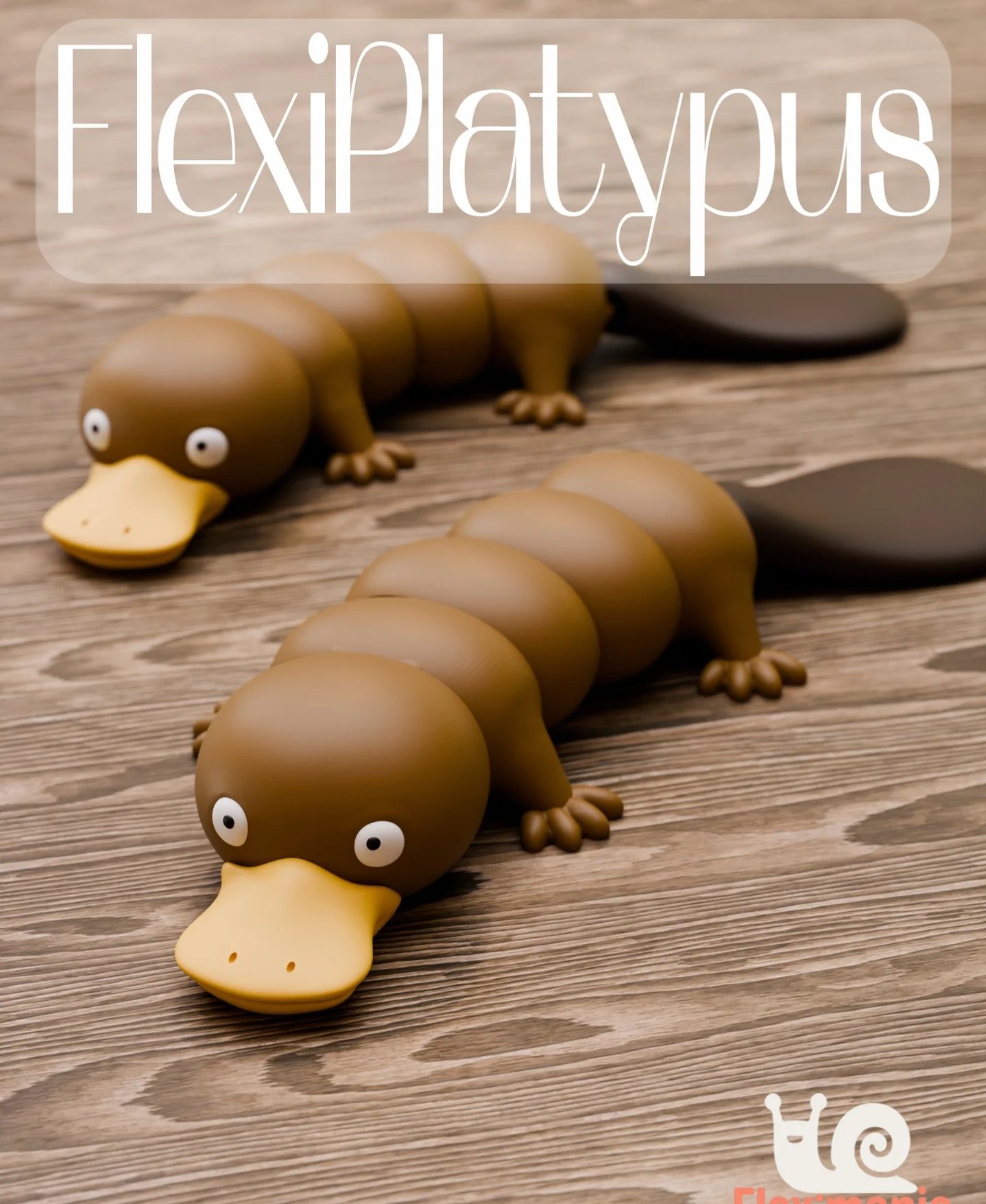 FlexiPlatypus - Flexible Articulated Toy Model 3d model