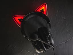 RGB Light Cat Ears for Headphones 3d model