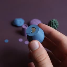 Magnetic Mushrooms - Fidget Toy with Magnetics, Joystick, Slider, Pop Fidgets 3d model