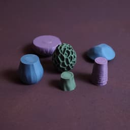 Magnetic Mushrooms - Fidget Toy with Magnetics, Joystick, Slider, Pop Fidgets 3d model