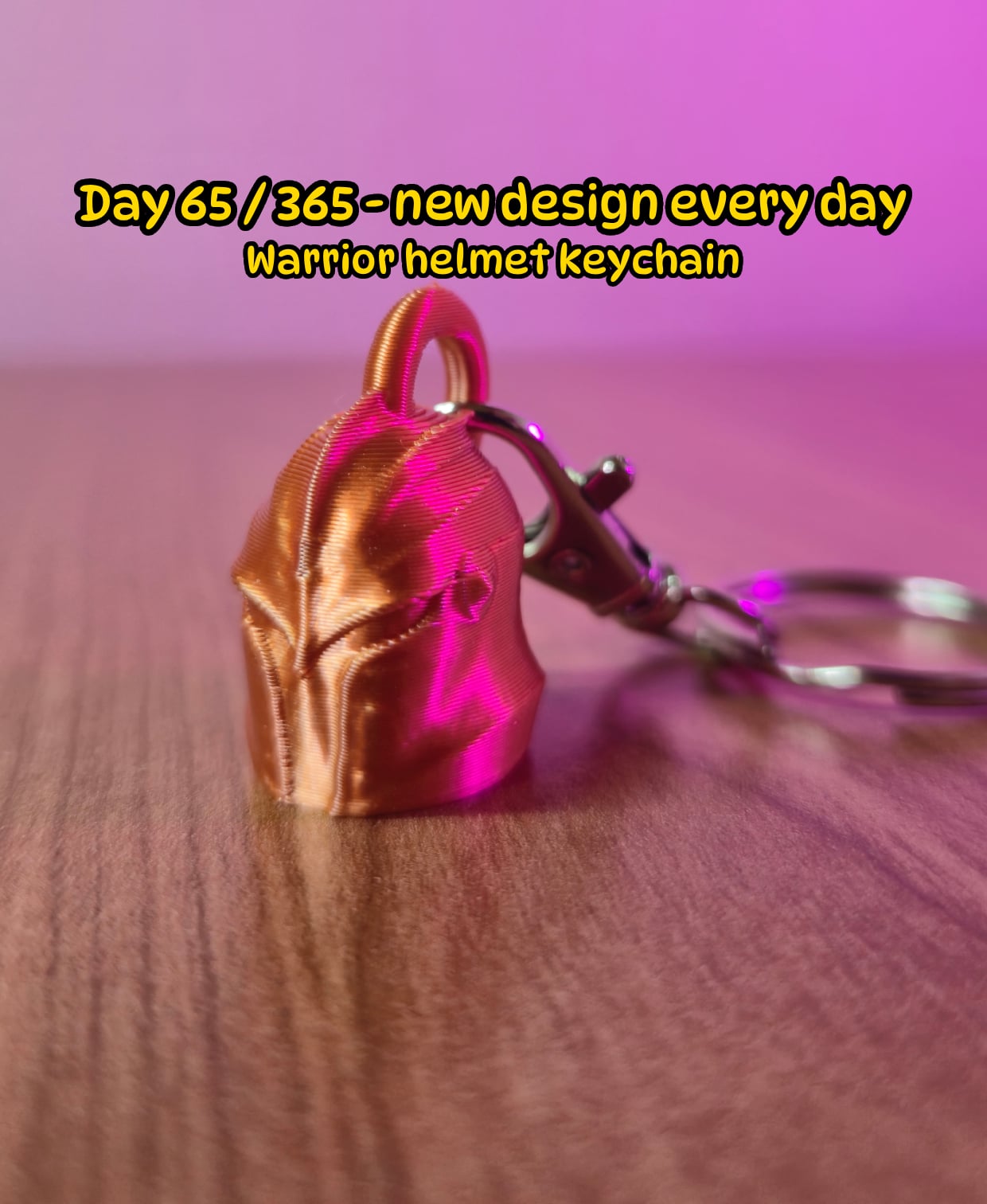 Warrior Helmet Keychain 3d model