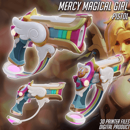 Mercy Magical Girl Pistol from Overwatch 2 3d model