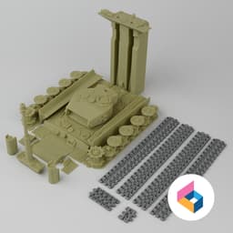 Foldable Tank TIGER-I Late production 3d model