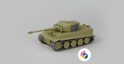 Foldable Tank TIGER-I Late production 3d model
