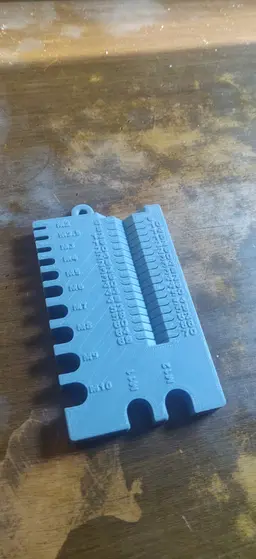 Metric screw measuring device M2-M12(M16-M20-M24) 70mm 3d model