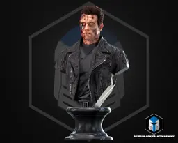 T-800 Arnold Bust - 3D Print Files 3d model