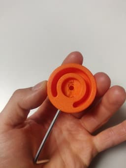 Wheel for light switch Dimmer (requires threaded inserts) 3d model