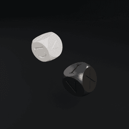 Roman numerals d6 3d model