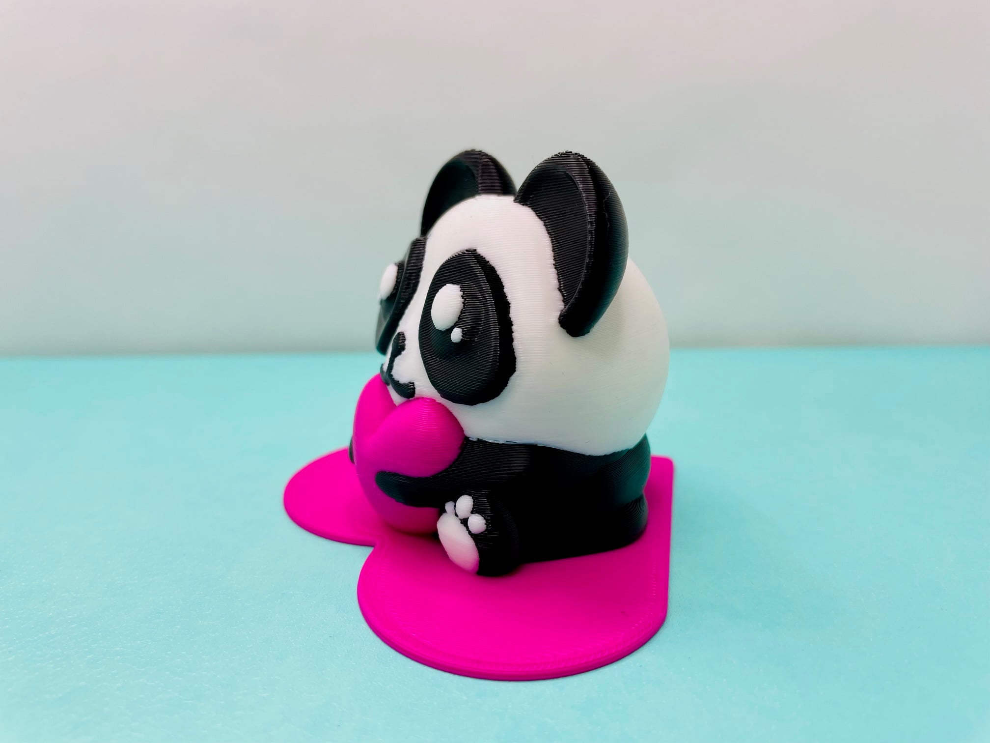 Panda with Heart 3d model