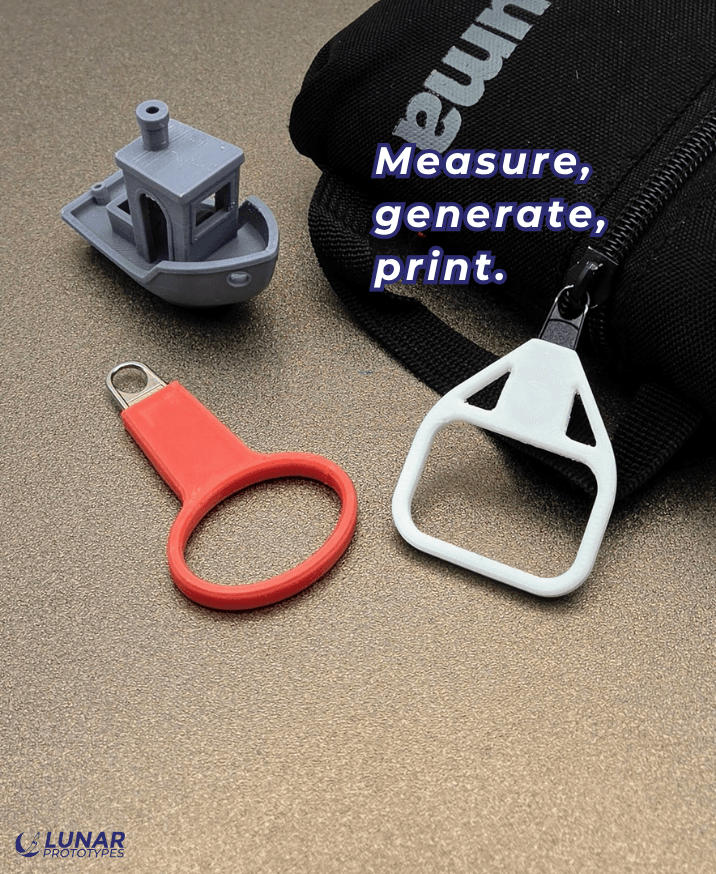 Zipper Pull Generator 3d model