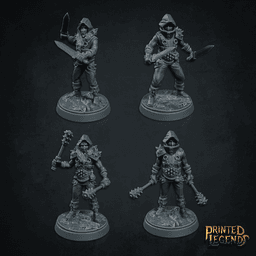 Raiders x4 (25mm Bases) 3d model
