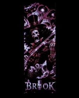 Fan art hueforge bookmark set of One Piece Anime/Manga Musician Brook the skeleton 3d model
