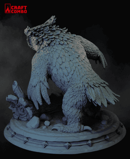 D&D Mini - Owlbear, Creatures 3d model