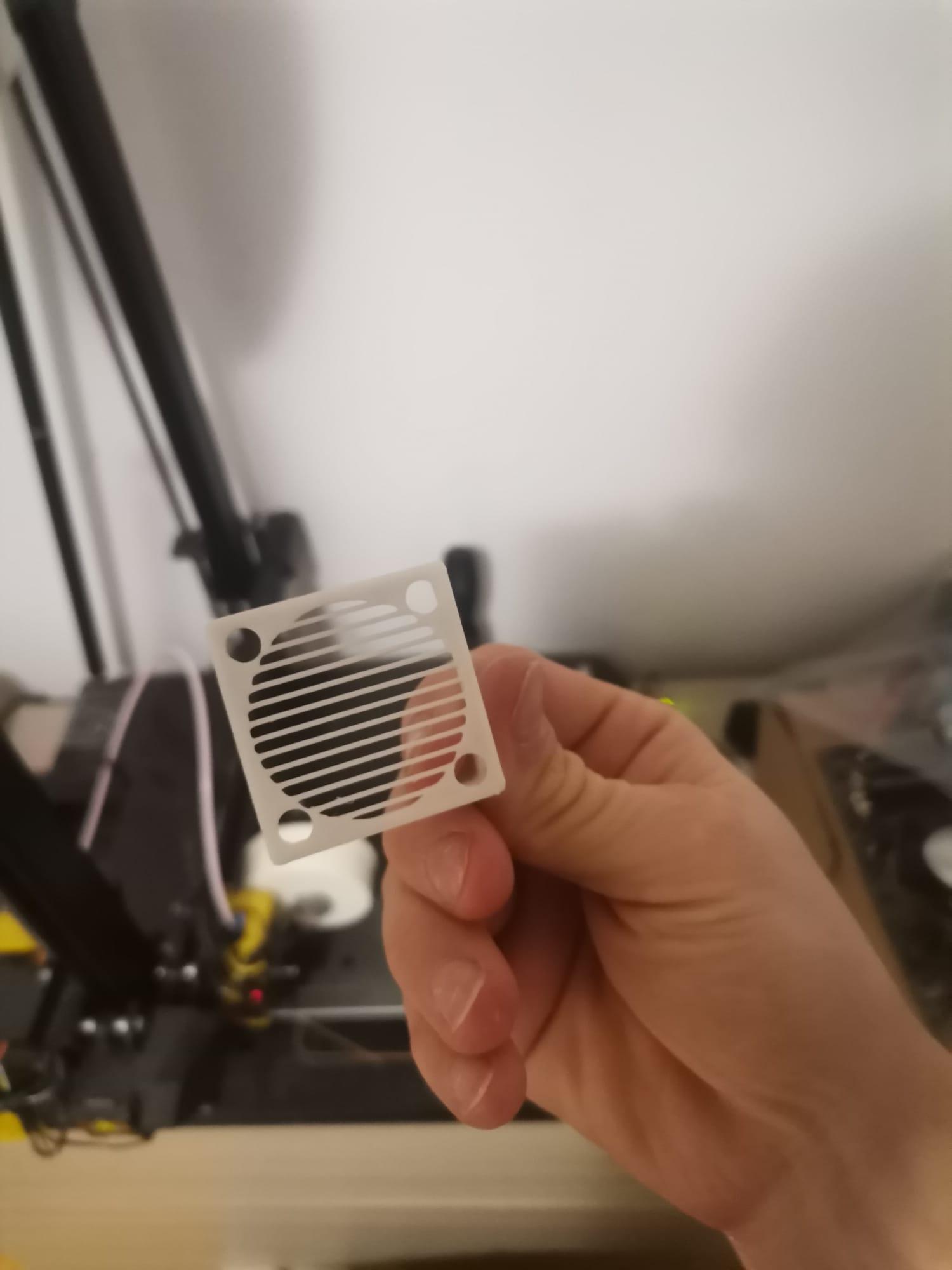 Protection grill for 40mm hotend fan 3d model