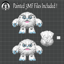 Yeti Puff and Yeti Cave Playset 3d model