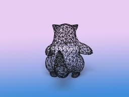 #027 Sandshrew Pokemon Wiremon Figure 3d model