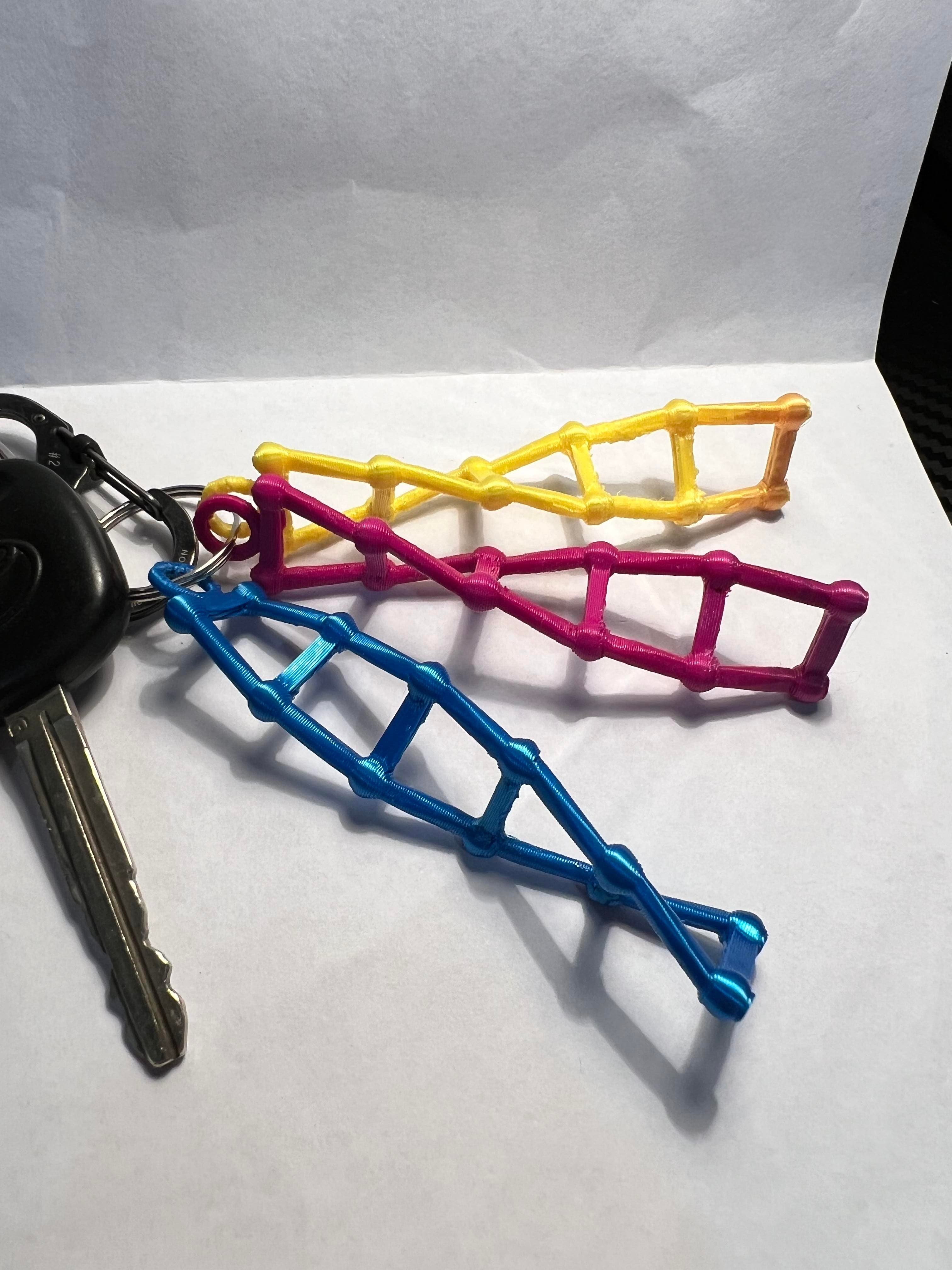 DNA Keyring 3d model