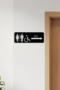 WC, Toilet Sign, Restroom 3d model