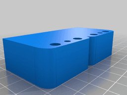 schuko stecker-garage - cable organizer -eu plug 1x 2x 3x 3d model