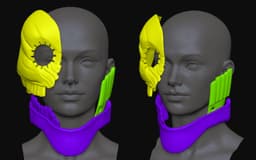 Dandadan Acrosilk Masks Full and Half Versions 3d model