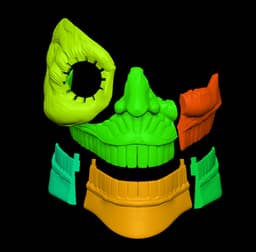 Dandadan Acrosilk Masks Full and Half Versions 3d model