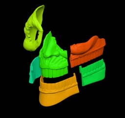 Dandadan Acrosilk Masks Full and Half Versions 3d model