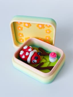 Baby Beetles and Box 3d model