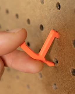 EZPZ Pegboard Hook // 20mm Hook Type B 3d model