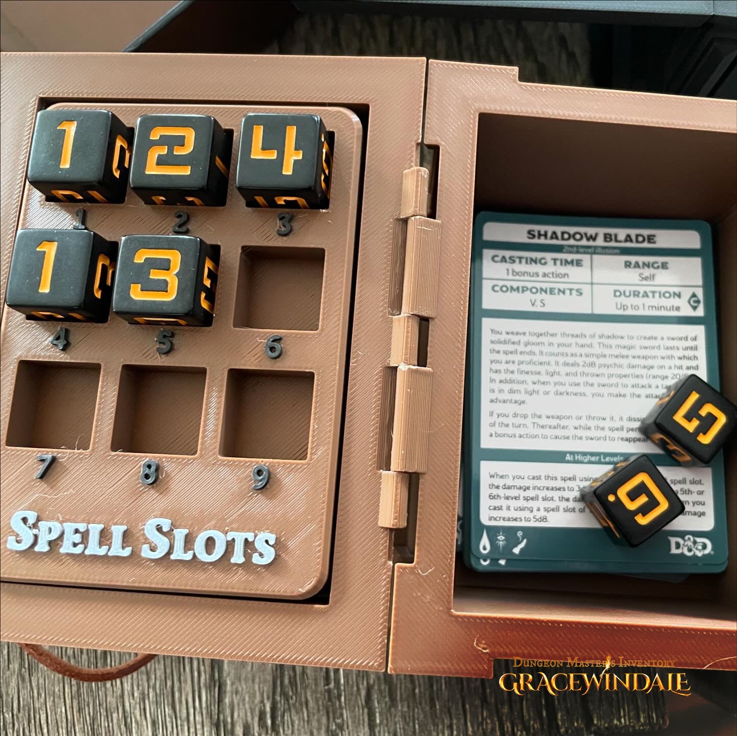 Dice Case & Spell Slot Tracker 3d model