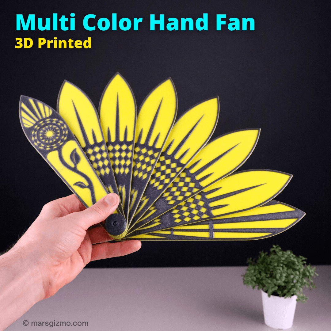 Sunflower Hand Fan (STL Format) | #pdo #summer | NoahMillerDesign - Check it in my video:
https://youtu.be/u1EImXgntHI

My website: https://www.marsgizmo.com - 3d model