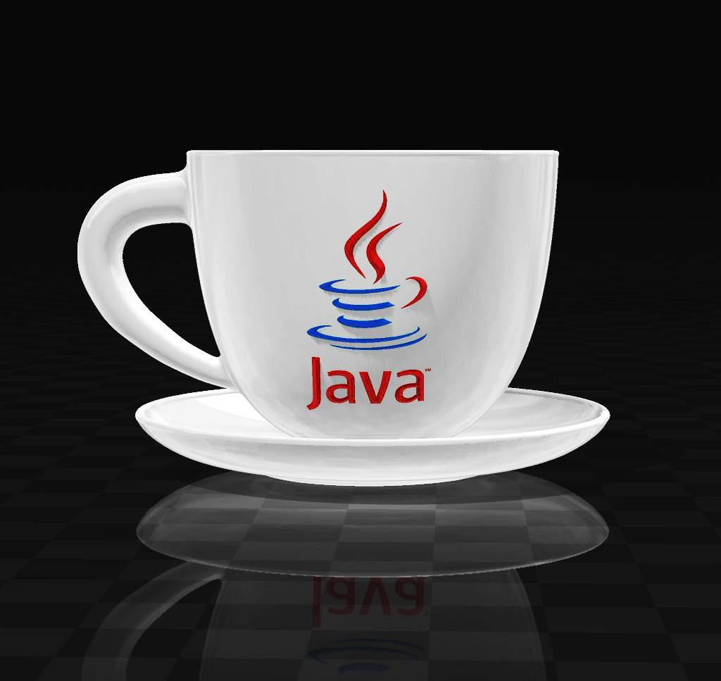 java logo cup / mug 3d model