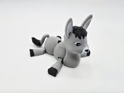 Cute Flexi Donkey Pocket Pet 3d model