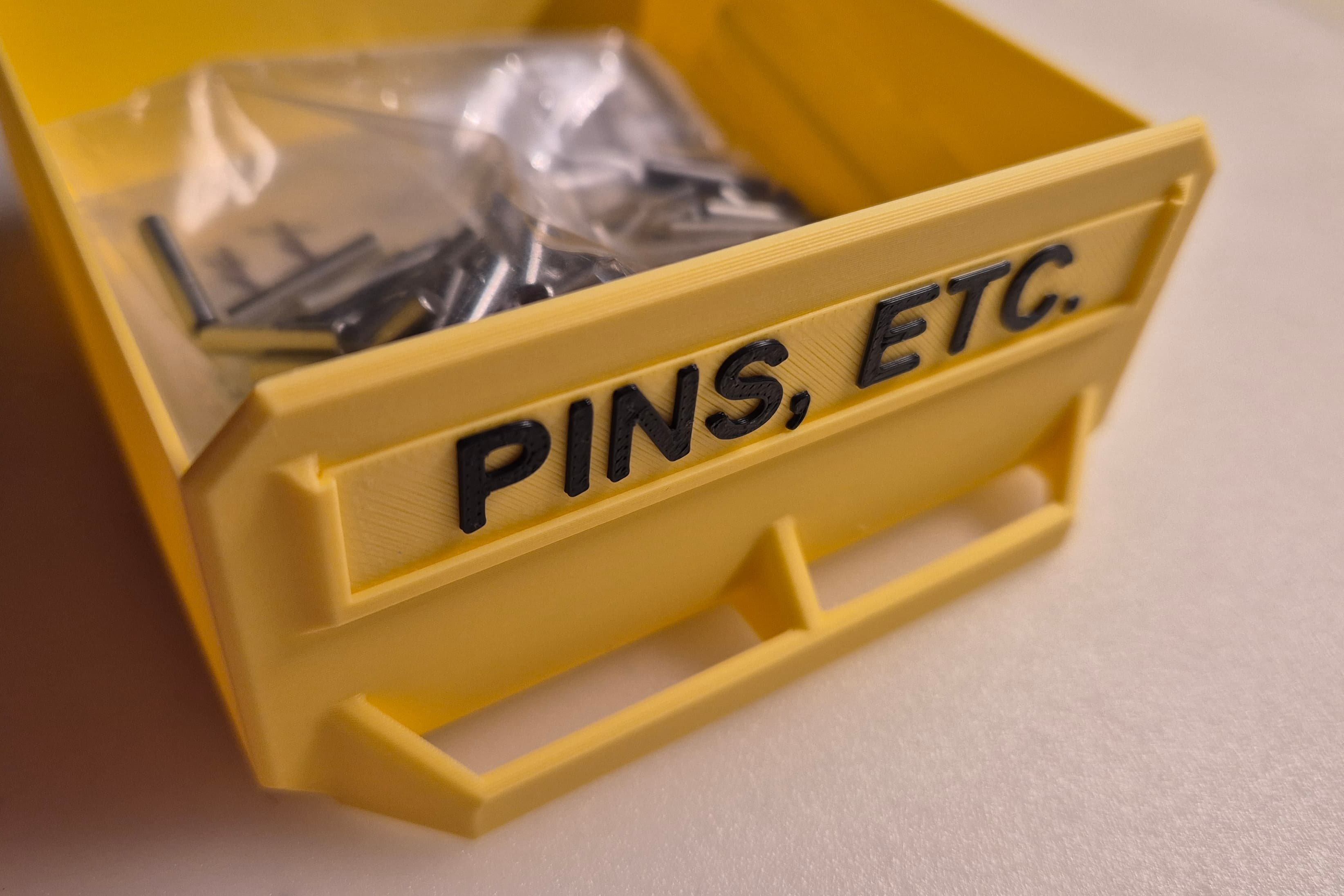 Printed with Bambu Labs Lemon Yellow PLA Matte and ELEGOO PLA Black.