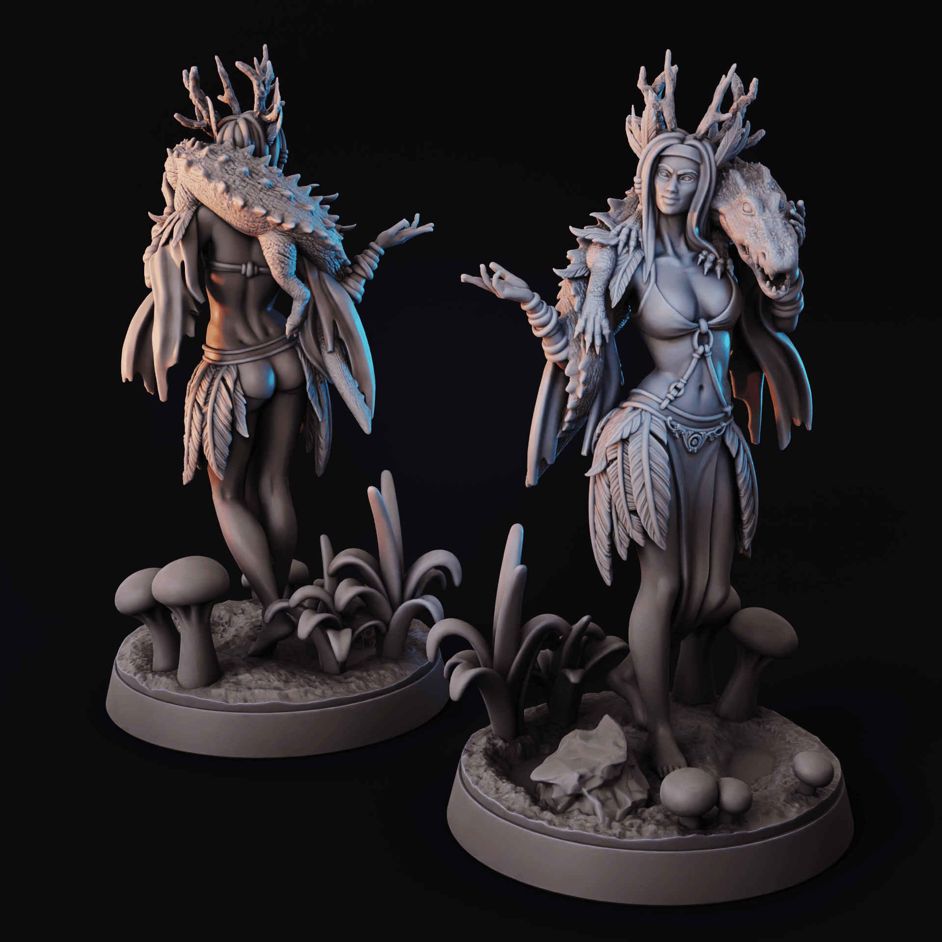 Swamp Queen | Wetland Druid 3d model