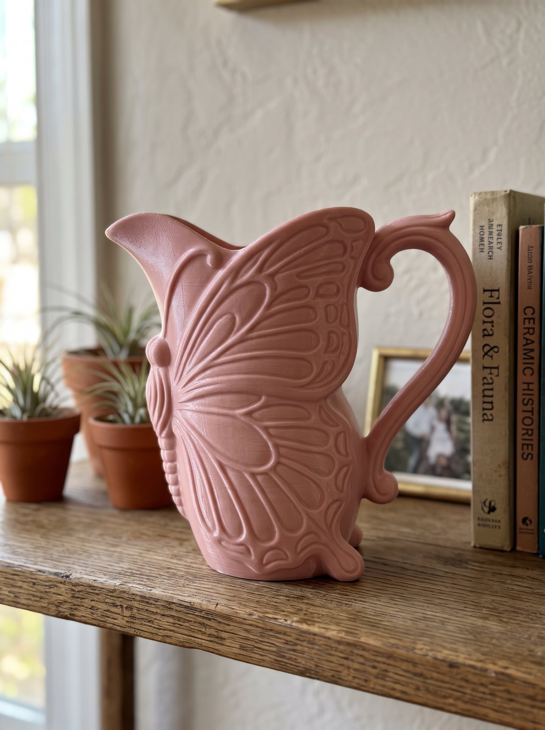 Butterfly Pitcher Vase - Home Deco 3d model