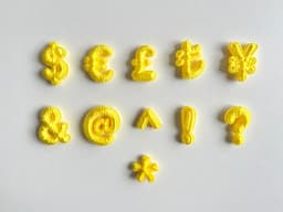 Puffer Symbols | $€£₺¥&@^!?* 3d model