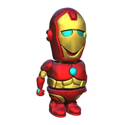 Cute Wiggle Iron Man (articulated) 3d model