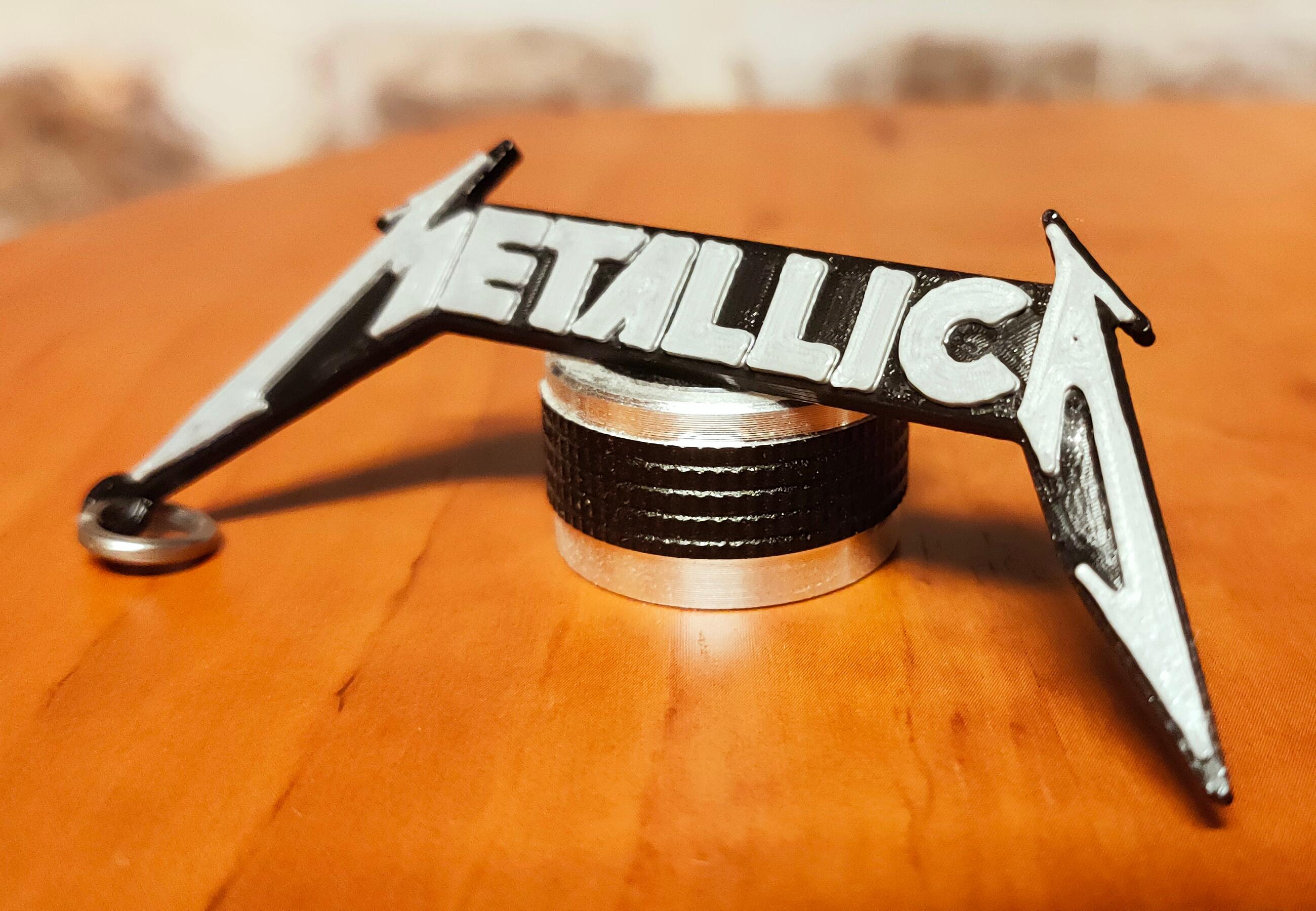 Metallica keychain, dogtag, earrings, logo 3d model