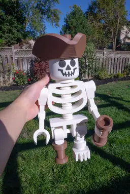 Skeleton Pirate Giant Minifigure (16") – Standalone Swashbuckler! 3d model