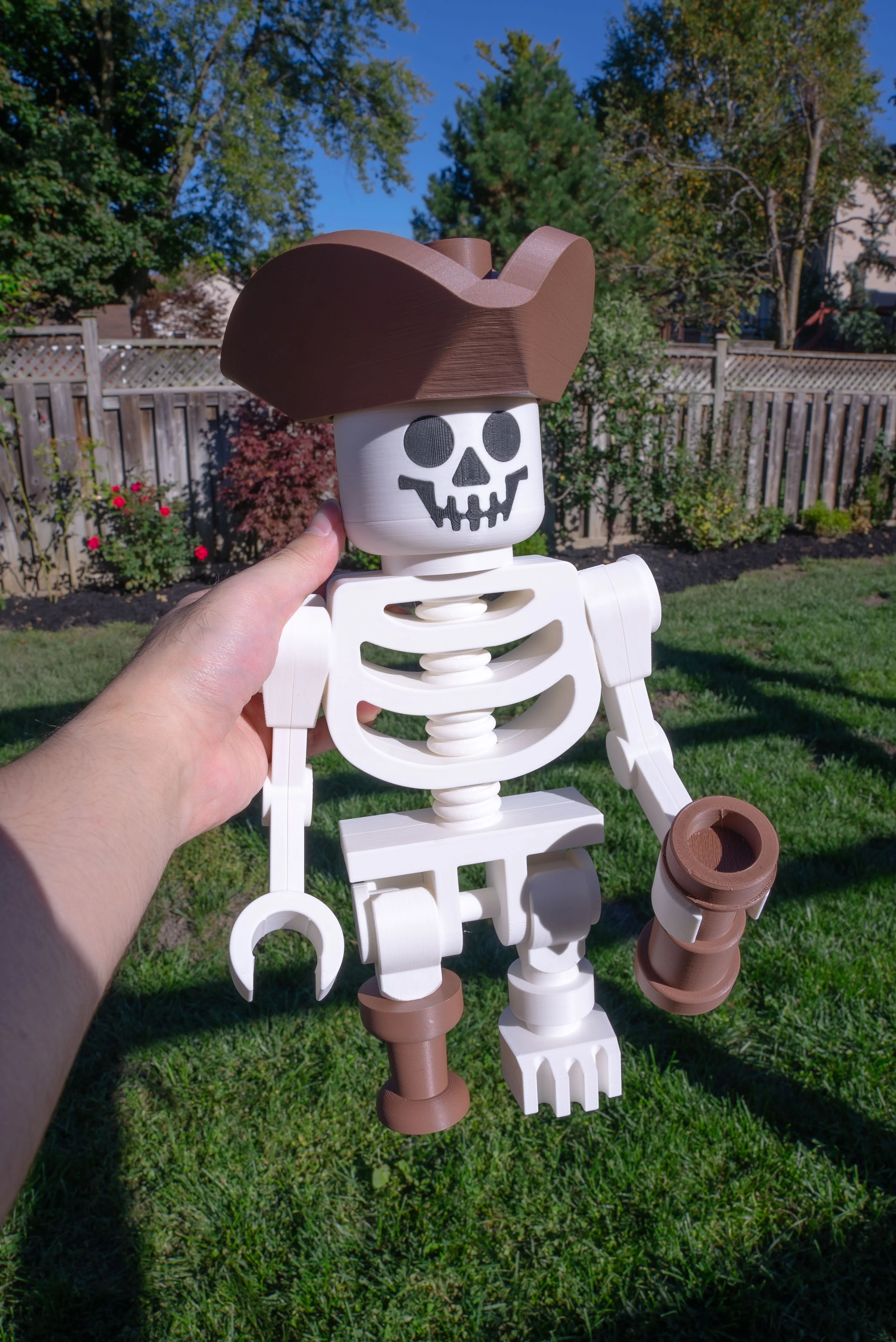 Skeleton Pirate Giant Minifigure (16") – Standalone Swashbuckler! 3d model