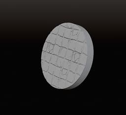 Free Fantasy Base – Damaged Floor Tiles (25/32/40/50mm) | SLA Pre-Supported STL 3d model