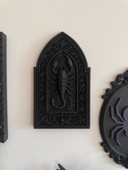 Gothic Cathedral Scorpion Relief | Gothic Wall Decor 3d model